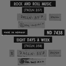 NO 1965 01 00 - ROCK AND ROLL MUSIC ⁄ EIGHT DAYS A WEEK - ND 7438 - 3 - ORANGE - F 5306 - DANCE, DANCE, DANCE - pic 1