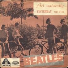 NO 1965 10 00 - ACT NATURALLY ⁄ YESTERDAY - ND 7442 - LABEL 6 - R 5305 - HELP ⁄ I'M DOWN  - pic 1