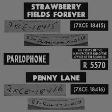 NO 1967 03 00 - STRAWBERRY FIELDS FOREVER ⁄ PENNY LANE - 2 - RED - LABEL 5 - R5493 - YELLOW SUBMARINE ⁄ ELEANOR RIGBY - pic 1
