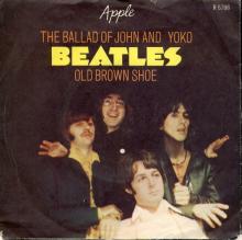 NO 1969 05 00 - THE BALLAD OF JOHN AND YOKO ⁄ OLD BROWN SHOE - R 5786 -2 - LABEL 7 - SWEDISH SLEEVE - pic 1