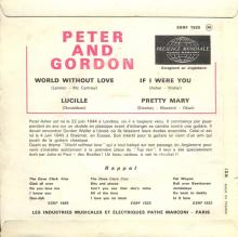 PETER AND GORDON - A WORLD WITHOUT LOVE - ESRF 1533 - FRANCE - EP - pic 2