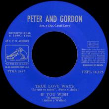 PETER AND GORDON - I DON'T WANT TO SEE YOU AGAIN - 7EPL 14.175 - SPAIN - EP -B - pic 3