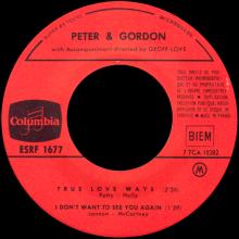 PETER AND GORDON - I DON'T WANT TO SEE YOU AGAIN - ESRF 1677 - FRANCE - EP - pic 5