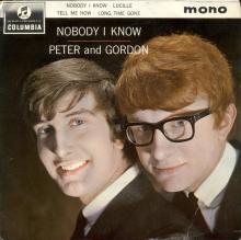 PETER AND GORDON - NOBODY I KNOW - GEP SEG 8348 - UK - EP - pic 1