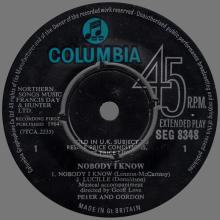 PETER AND GORDON - NOBODY I KNOW - GEP SEG 8348 - UK - EP - pic 1