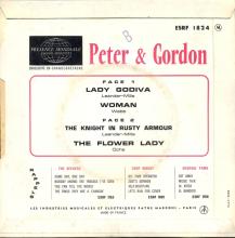 PETER AND GORDON - WOMAN - ESRF 1824 - FRANCE - EP - pic 2