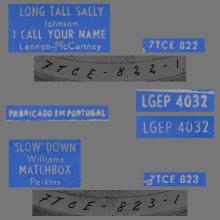 PORTUGAL 008 -1965 06 00 - LGEP 4032 - LONG TALL SALLY - pic 4