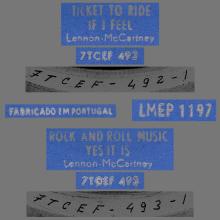 PORTUGAL 012 - 1965 06 00 - LMEP 1197 - TICKET TO RIDE  - pic 4