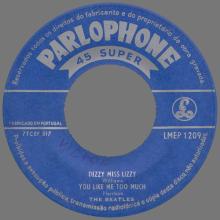PORTUGAL 015 A - 1966 02 00 - LMEP 1209 - YESTERDAY - DARK ORANGE SLEEVE - pic 5