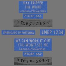 PORTUGAL 019 - 1966 06 00 - LMEP 1234 - DAY TRIPPER ⁄ WE CAN WORK IT OUT - pic 4