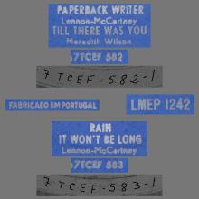 PORTUGAL 020 - 1966 07 00 - LMEP 1242 - PAPERBACK WRITER - pic 4