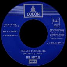 SPAIN 1963 04 30 - PLEASE PLEASE ME ⁄ ASK ME WHY - SLEEVE 14 LABEL G 2 - 1 J 006-04.451 M - pic 1