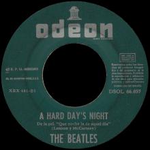 SPAIN 1964 06 01 - ROLL OVER BEETHOVEN ⁄ A HARD DAY'S NIGHT - SLEEVE 1 LABEL D 1 - DSOL 66.057 - pic 1