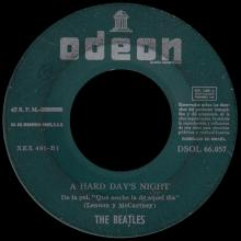 SPAIN 1964 06 01 - ROLL OVER BEETHOVEN ⁄ A HARD DAY'S NIGHT - SLEEVE 1 LABEL D 2 - DSOL 66.057 - pic 1