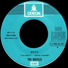 SPAIN 1964 06 01 - TWIST AND SHOUT ⁄ BOYS - SLEEVE 1 LABEL G 2  - 1 J 006-04.687 - pic 1