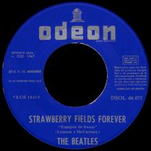 SPAIN 1967 03 06 - DSOL 66.077 - STRAWBERRY FIELDS FOREVER ⁄ PENNY LANE - SLEEVE 1 LABEL 1 - pic 1