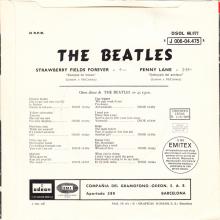 SPAIN 1967 03 06 - DSOL 66.077 - STRAWBERRY FIELDS FOREVER ⁄ PENNY LANE - SLEEVE 2 LABEL 2 - pic 1