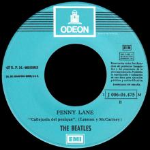 SPAIN 1967 03 06 - DSOL 66.077 - STRAWBERRY FIELDS FOREVER ⁄ PENNY LANE - SLEEVE 4 LABEL 3 - pic 5
