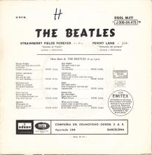 SPAIN 1967 03 06 - DSOL 66.077 - STRAWBERRY FIELDS FOREVER ⁄ PENNY LANE - SLEEVE 4 LABEL 4 - pic 1