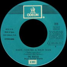 SPAIN 1967 08 08 - DSOL 66.080 - ALL YOU NEED IS LOVE ⁄ BABY YOU'RE A RICH MAN - SLEEVE 9 LABEL 2 - 1976 05 01 - 1 J 006-04.476 - pic 1