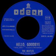 SPAIN 1967 12 08 - DSOL 66.082 - HELLO. GOODBYE ⁄ I AM THE WALRUS - SLEEVE 1 LABEL 2 - pic 1