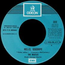 SPAIN 1967 12 08 - DSOL 66.082 - HELLO. GOODBYE ⁄ I AM THE WALRUS - SLEEVE 3 LABEL 6  - pic 1