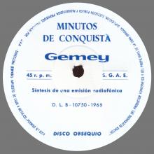 SPAIN 1968 00 00 - GEMEY - CONQUISTA SHOW - I MINUTOS DE CONQUISTA GEMEY ! ⁄ D.L.B-10750-1968  - pic 1