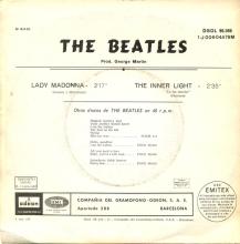 SPAIN 1968 05 15 - DSOL 66.086 - LADY MADONNA ⁄ THE INNER LIGHT - SLEEVE 3 LABEL 4  - pic 1