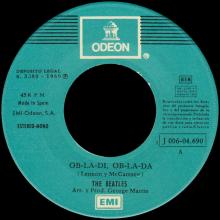 SPAIN 1969 02 25 - OB-LA-DI, OB-LA-DA ⁄ WHILE MY GUITAR GENTLY WEEPS - SLEEVE 9 LABEL 2 - 1 J 006-04.690 -1 - pic 1