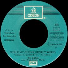 SPAIN 1969 02 25 - OB-LA-DI, OB-LA-DA ⁄ WHILE MY GUITAR GENTLY WEEPS - SLEEVE 9 LABEL 2 - 1 J 006-04.690 -1 - pic 1