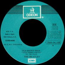 SPAIN 1969 07 15 - THE BALLAD OF JOHN AND YOKO ⁄ OLD BROWN SHOE - SLEEVE 9 LABEL 2 - 1 J 006-04.108 - pic 1