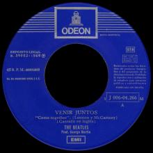 SPAIN 1969 11 20 - 1J 006-04.266 M - COME TOGETHER ⁄SOMETHING - SLEEVE 1 LABEL 1 - pic 1
