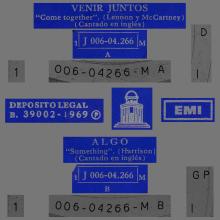 SPAIN 1969 11 20 - 1J 006-04.266 M - COME TOGETHER ⁄SOMETHING - SLEEVE 1 LABEL 1 - pic 1