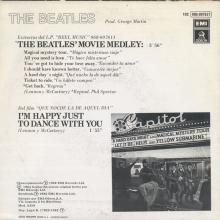 SPAIN 1982 04 00 - 10C 006-07.627 - THE BEATLES' MOVIE MEDLEY ⁄ I'M HAPPY JUST TO DANCE WITH YOU - SLEEVE 1 LABEL 2 - pic 1