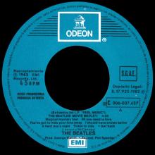 SPAIN 1982 04 00 - 10C 006-07.627 - THE BEATLES' MOVIE MEDLEY ⁄ I'M HAPPY JUST TO DANCE WITH YOU - SLEEVE 1 LABEL 3 - PROMO - pic 1