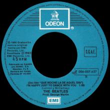 SPAIN 1982 04 00 - 10C 006-07.627 - THE BEATLES' MOVIE MEDLEY ⁄ I'M HAPPY JUST TO DANCE WITH YOU - SLEEVE 1 LABEL 3 - PROMO - pic 5
