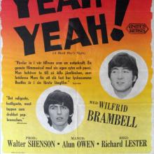 SWEDEN 1964 - YEAH YEAH YEAH ! - A HARD DAYS NIGHT - FIRST EDITION MOVIEPOSTER FILMPOSTER - pic 2