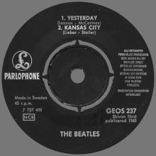 SWEDEN 1965 11 03 - GEOS 237 - 1 - DIZZY MISS LIZZY - pic 5