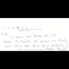 1984 09 24 - PAUL McCARTNEY - FOOL ON THE HILL - ATV MUSIC - ACETATE - pic 2