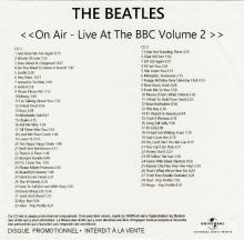 FRANCE 2013 11 11 THE BEATLES ON AIR LIVE AT THE BBC VOLUME 2 - 2X CDR - PROMO - pic 2
