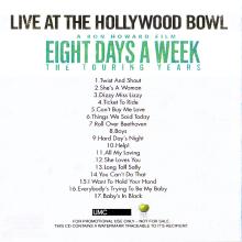 2016 09 09 - THE BEATLES LIVE AT THE HOLLYWOOD BOWL - 17 TRACKS - PROMO CD - pic 2