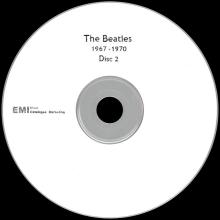 2010 10 18 - THE BEATLES 1967-1970 - DIGITAL REMASTER - BLUE 6770 - PROMO - 2X CDR - pic 1