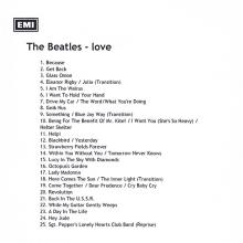 2011 02 08 - THE BEATLES - LOVE - PROMO - EMI CDR  - pic 1