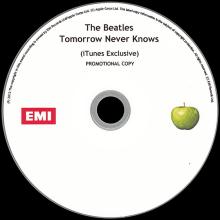 2012 07 24 - THE BEATLES TOMORROW NEVER KNOWS ( iTUNES EXCLUSIVE ) PROMO - EMI CDR - pic 1