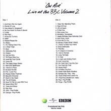 2013 11 11 - THE BEATLES - ON AIR - LIVE AT THE BBC VOLUME 2 - APPLE UNIVERSAL BBC - PROMO - 2X CDR - pic 1