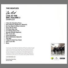2013 11 11 - THE BEATLES - ON AIR - LIVE AT THE BBC VOLUME 2 - BBCV2 - promo CD - pic 1
