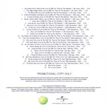 2013 12 17 - THE BEATLES - BOOTLEG RECORDINGS 1963 - ( iTUNES EXCLUSIVE ) APPLE UNIVERSAL - PROMO - 2X CDR - pic 4