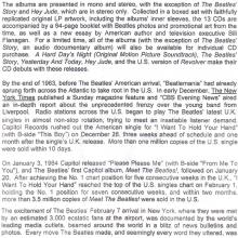 2014 01 20 - THE BEATLES U.S. ALBUMS - INFO SHEET - pic 1