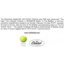 2014 01 20 THE BEATLES U.S. ALBUMS - 50 YEARS OF GLOBE BEATLEMANIA - Press info - UK - pic 1