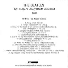 2017 05 26 - SGT. PEPPER S LONELY HEARTS CLUB BAND  - DISC 3 - PROMO CDR - 15 TRACKS - pic 1